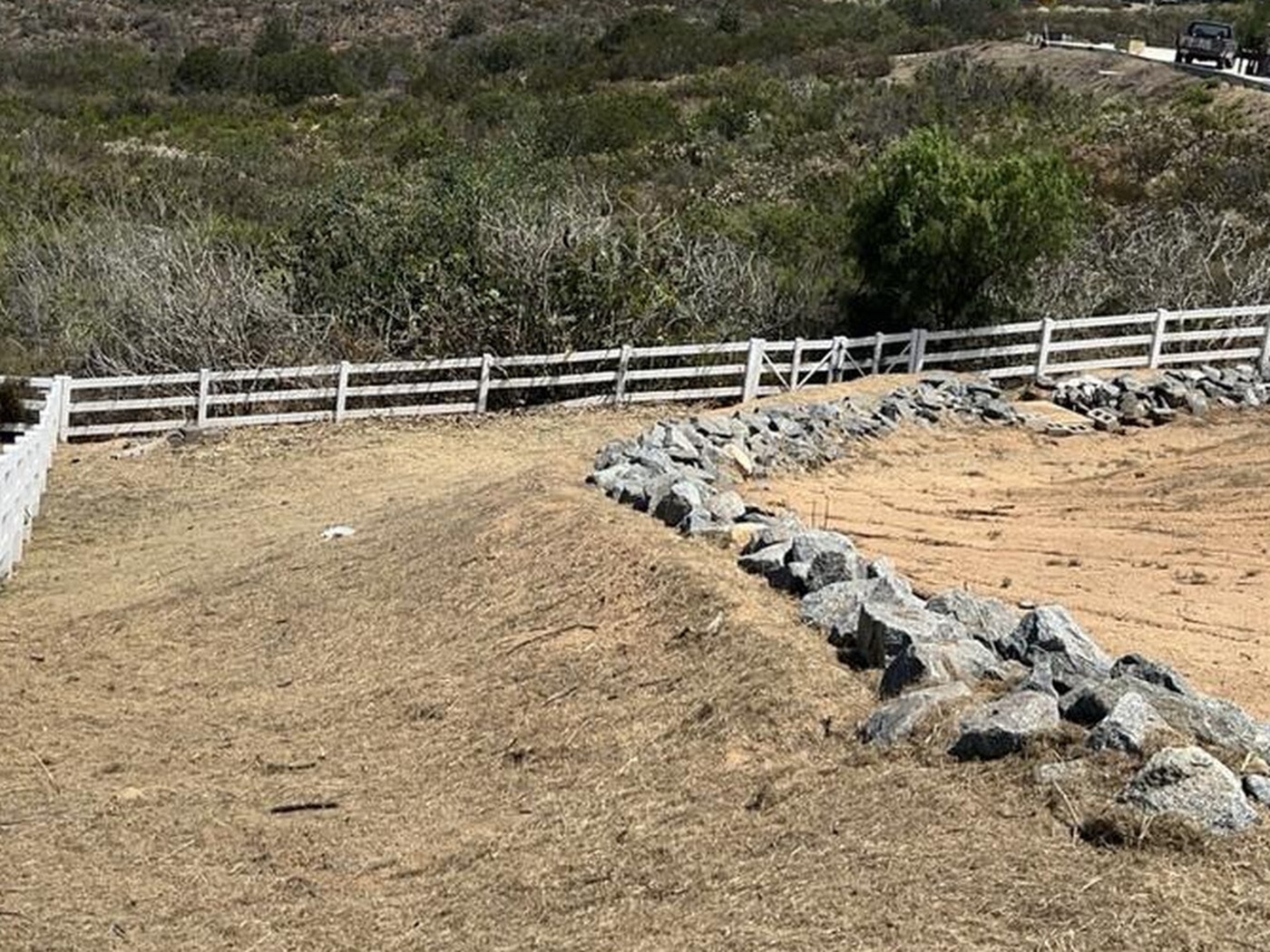 After weed abatement on the same Jamul hillside property
